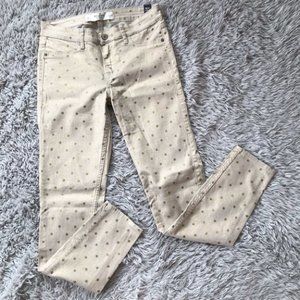 Abercrombie & Fitch Mid Rise Polka Dot Jegging